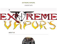 Tablet Screenshot of extremevaporsllc.com